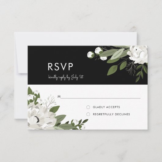 Ressorts Mariages floraux blancs - RSVP (Devant)