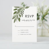 Ressorts Mariages rustiques, carte RSVP (Debout devant)