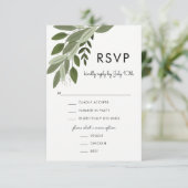 Ressorts Mariages rustiques, carte RSVP (Debout devant)