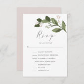 Ressorts roussants RSVP avec menu et retour rose (Devant / Derrière)