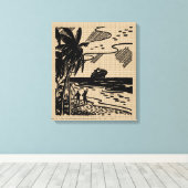 Ressource vintage Dessin sur toile (Insitu (Plancher de Bois))