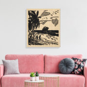 Ressource vintage Dessin sur toile (Insitu(Salon))