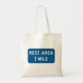Rest Area Sign Canvas tas (Voorkant)