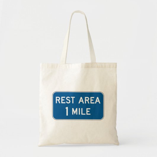 Rest Area Sign Canvas tas (Voorkant)