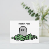 Rest in erwten briefkaart (Staand voorkant)