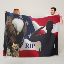 REST IN VREDE FLEECE DEKEN