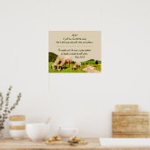 Rest Inspirerend Psalm 23:2 Citaat Poster (Keuken)