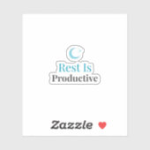 Rest Is Productive – Minimal Aesthetic Sticker (Vel)