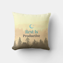 Rest Is Productive Motivational Quote Pillow Kussen