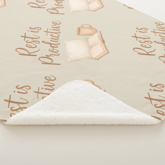 Rest is Productive Sherpa Deken (3/4)