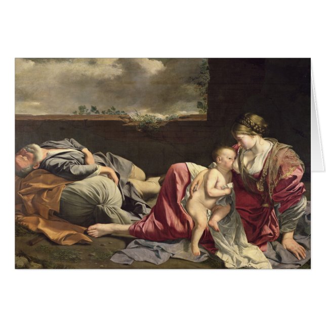 Rest op de vlucht naar Egypte, 1628 (Voorkant Horizontaal)