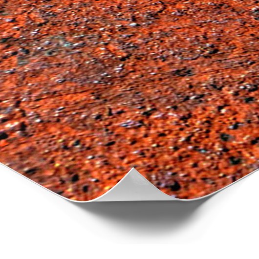 Rest ruw ijzermetaal poster (Hoek)