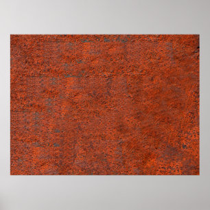 Rest ruw ijzermetaal poster