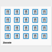 Rest Stop Sign Knife en Fork Stickers (Vel)