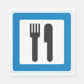 Rest Stop Sign Paper Napkins Servet (Voorkant)