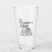 Rest van de reiziger - Glass Tumbler (Voorkant)