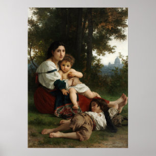 Rest van William-Adolphe Bouguereau Poster
