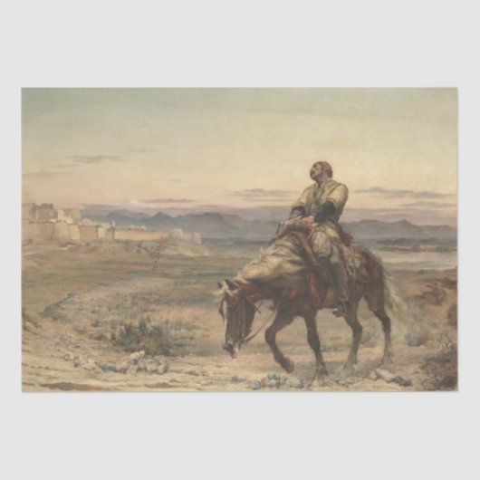 Restanten van een leger (door Elizabeth Thompson) Tissuepapier (Voorkant)