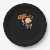 Restanten zijn voor Quitters Thanksgiving Classic Papieren Bordje (Voorkant)