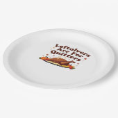 Restanten zijn voor Quitters - Thanksgiving Day Cl Papieren Bordje (Gekanteld)