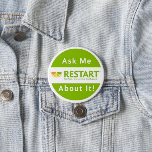 RESTART-instructeur, knop Ronde Button 7,6 Cm (In situ)