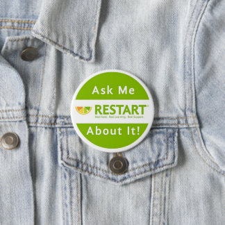 RESTART-instructeur, knop Ronde Button 7,6 Cm