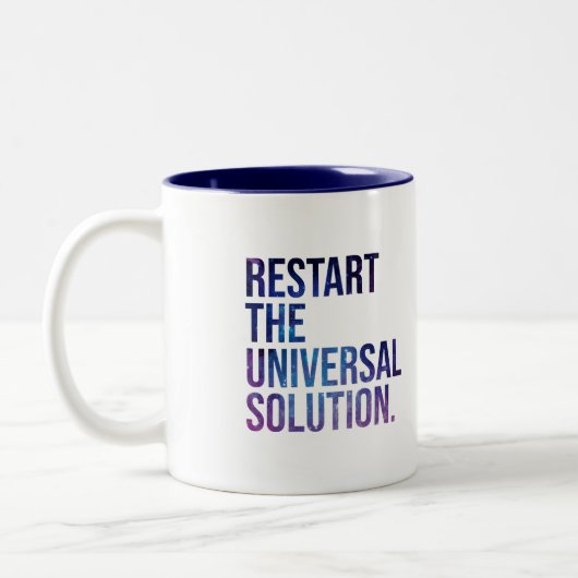Restart the solution universal tweekleurige koffiemok (Links)
