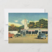  restaurant, 50s rijden in de bioscoop kaart (Voorkant)