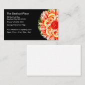 Restaurant à thème de fruits de mer Cartes de visi (Devant / Derrière)
