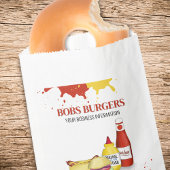 Restaurant aangepaste hamburger om te gaan bedankzakje