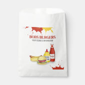 Restaurant aangepaste hamburger om te gaan bedankzakje (Voorkant)