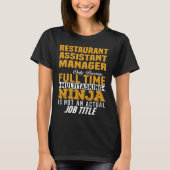 Restaurant Assistant Manager T-shirt (Voorkant)