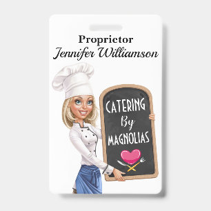 Restaurant - Badge de cordon de service traiteur