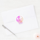 Restaurant Branding Sticker - Vrouw Chef Logo (Envelop)