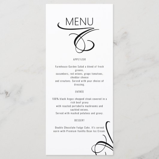 Restaurant Café Lounge Menu (Devant)