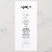 Restaurant Café Lounge Menu (Devant)