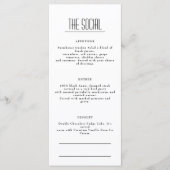 Restaurant Café Lounge Menu (Devant)