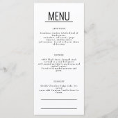 Restaurant Café Lounge Menu (Devant)