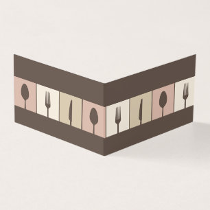 Restaurant Café Menu Business Fold Tente Cards