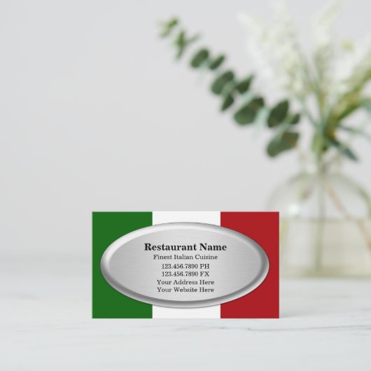 Restaurant Carte de visite (Debout devant)