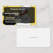 Restaurant Carte de visite à la carte (modifiable) (Devant / Derrière)