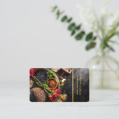 restaurant carte de visite de chili et épices (Debout devant)