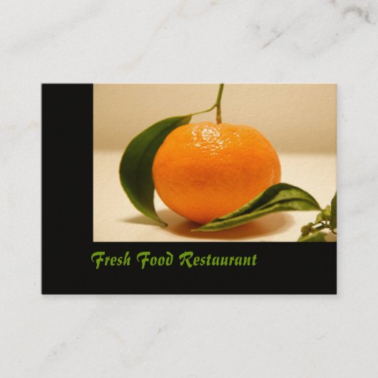 Restaurant carte de visite de cuisine fraîche (Devant)