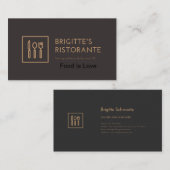 Restaurant carte de visite Spécial (Devant / Derrière)