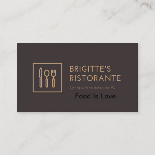 Restaurant carte de visite Spécial (Devant)