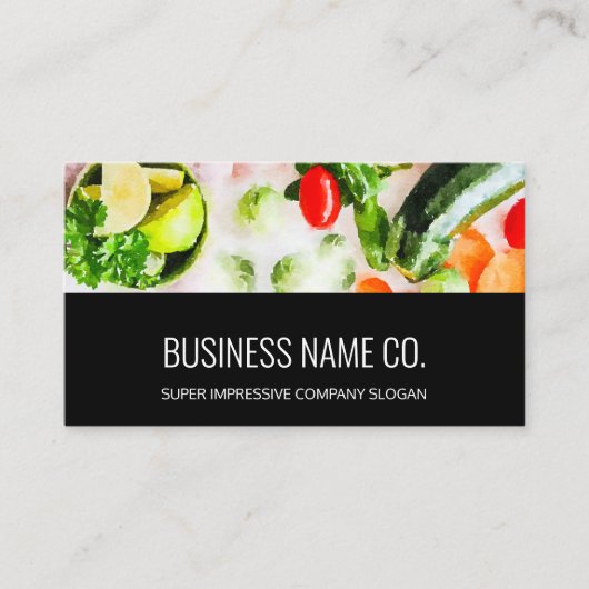 Restaurant Cartes de visite / Black BG (Devant)