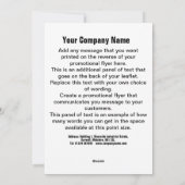 Restaurant & Carvery Cartoon Design Kaart (Achterkant)