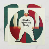 RESTAURANT CHEF CUISINE FÊTE Invitation culinaire (Devant / Derrière)