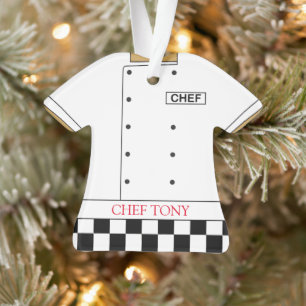 Restaurant Chef Jas en Broek Uniform Ornament
