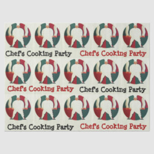 RESTAURANT CHEF'S COOKING PARTY Culinary Tissuepapier